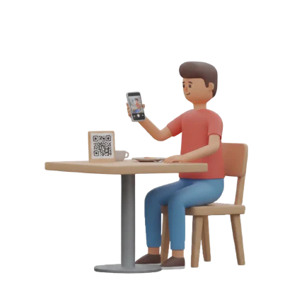 Commande sur place via QR code au restaurant